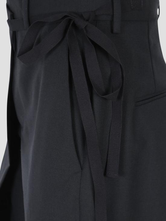 26SS MM6 메종마르지엘라 울 블렌드 트라우저 S52KA0518M35733 900 BLACK - MM6 MAISON MARGIELA