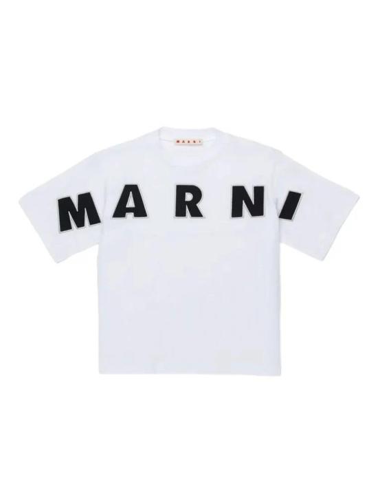 26SS [키즈] 마르니 티셔츠 M01733M01733 0M100 WHITE
