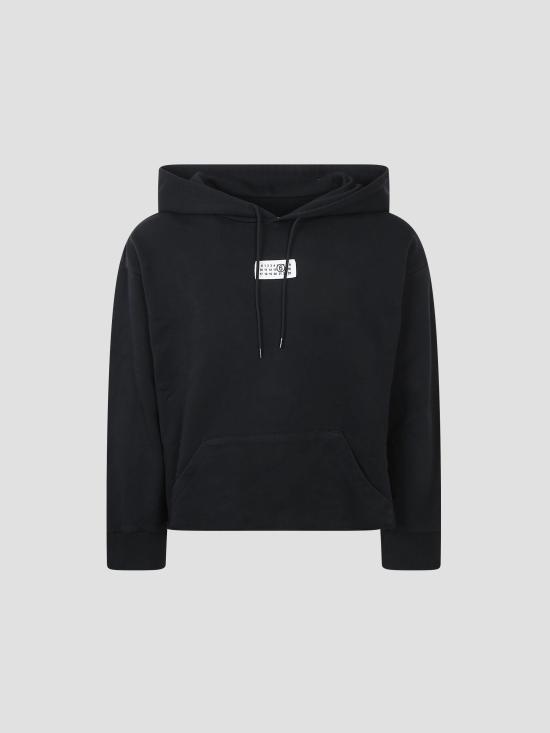 26SS MM6 메종마르지엘라 코튼 후디드 스웨트셔츠 S52GU0235M25025 900 BLACK