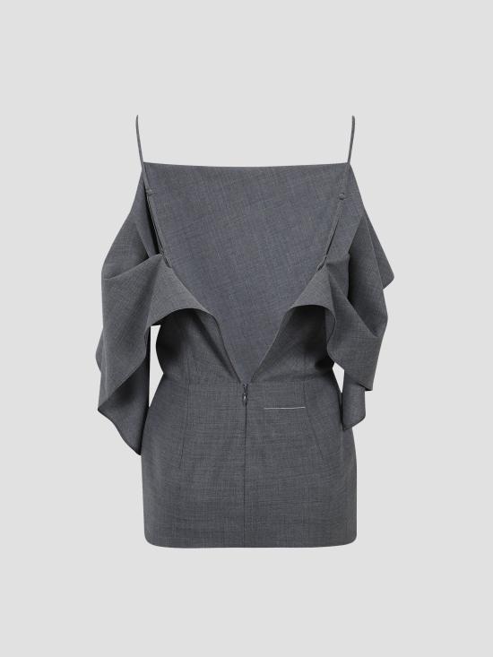 26SS MM6 메종마르지엘라 셔츠 S52NC0358M35733 860M DARK GREY MELANGE - MM6 MAISON MARGIELA