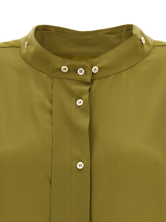 26SS 제지아 롱 원피스 MJD3044141BIKHAKISILK - JEJIA