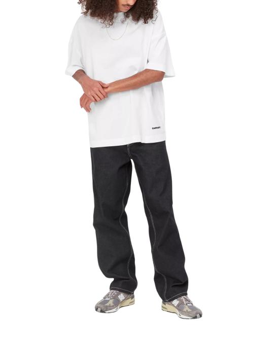 26SS 칼하트 WIP 숏슬리브 링크 스크립트 티셔츠 I031373 00A XX White - CARHARTT WIP