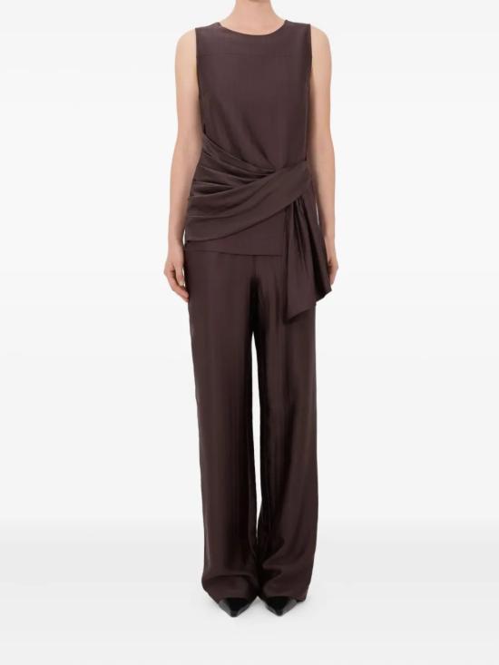 26SS 루루 드 세종 민소매 티셔츠 FONDA DARK BROWN Dark brown - LOULOU DE SAISON