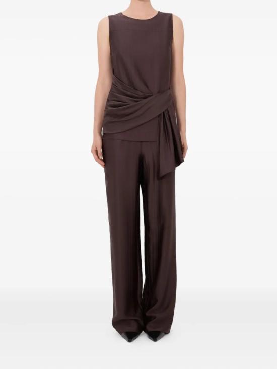 26SS 루루 드 세종 긴팔 티셔츠 FONDA DARK BROWN Dark brown - LOULOU DE SAISON