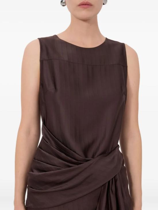 26SS 루루 드 세종 민소매 티셔츠 FONDA DARK BROWN Dark brown - LOULOU DE SAISON