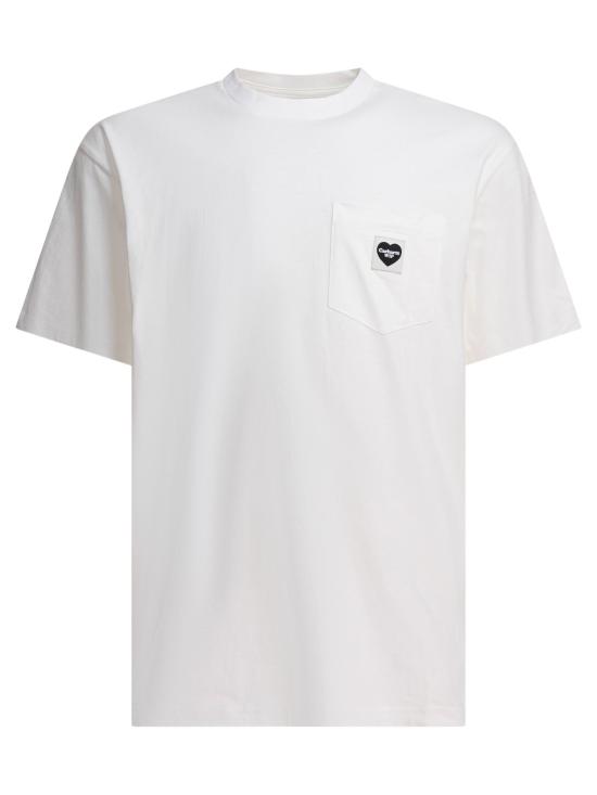 26SS 칼하트 WIP 포켓 하트 티셔츠 I032128 00A XX White