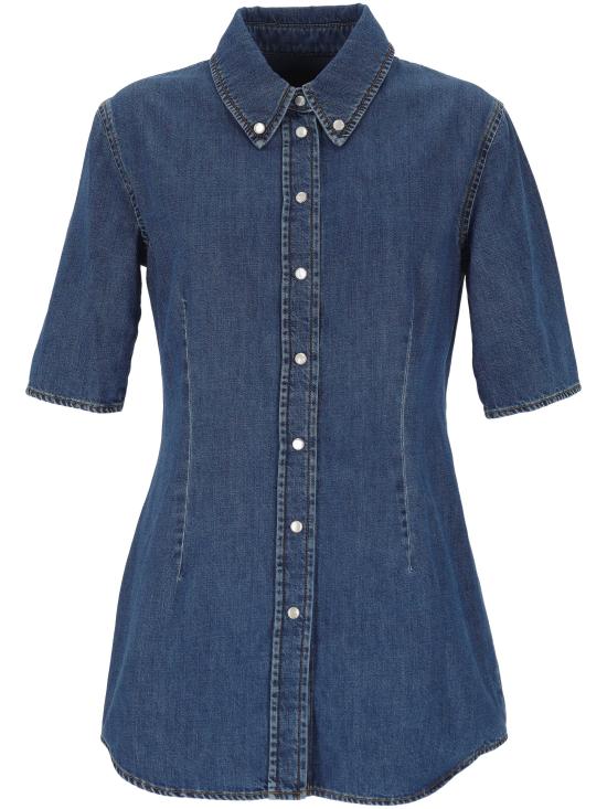 26SS 뮈글러 긴팔 티셔츠 26P6TO08612032 6142 Blue rinsed