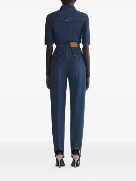 26SS 뮈글러 데님 셔츠 26P6TO08612032 6142 Blue rinsed - MUGLER