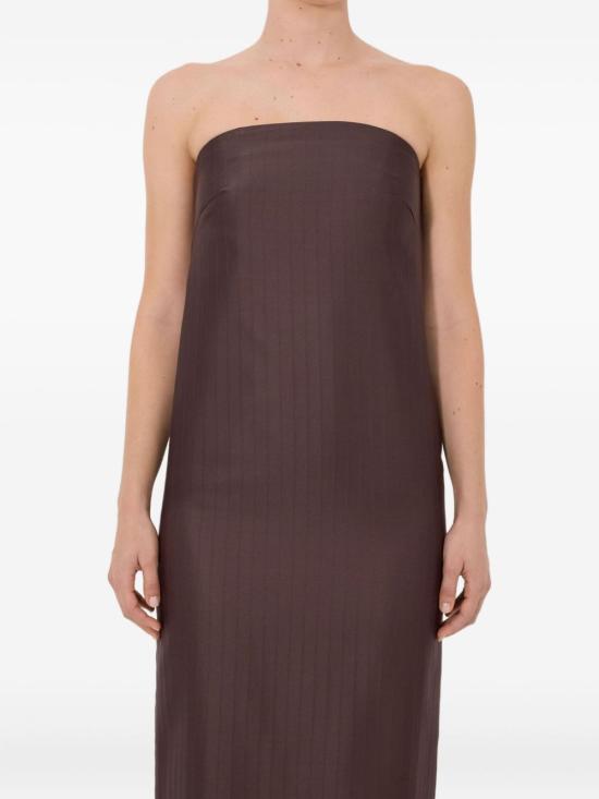 26SS 루루 드 세종 미디 원피스 GIULIA DARK BROWN Dark brown - LOULOU DE SAISON