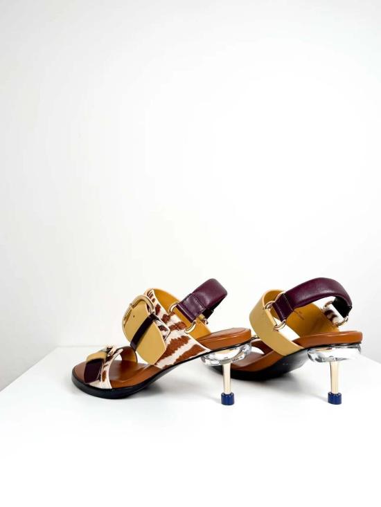  포씨즈 힐/펌프스 4 Ccccees Osha Line 미드힐 제브라 믹스 - 4CCCCEES