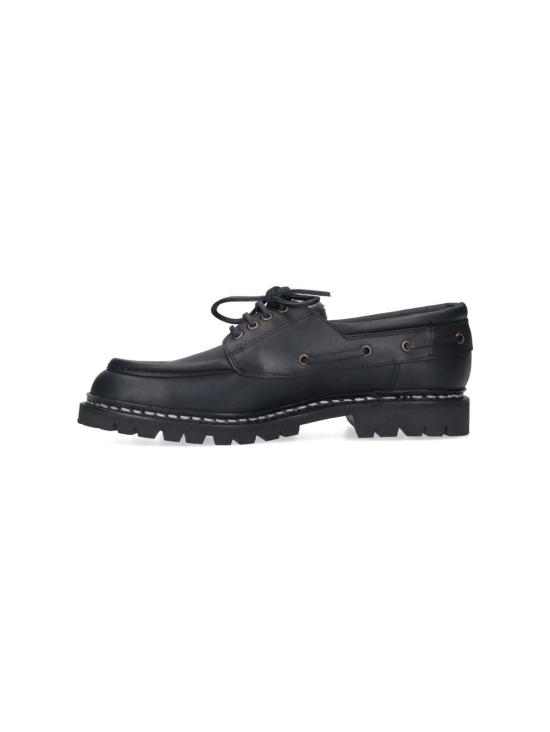  파라부트 로퍼 송아지 가죽 보트 슈즈 블랙 - PARABOOT