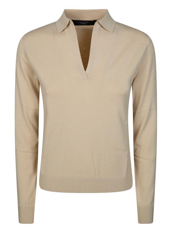 26SS 위켄드막스마라 폴로 티셔츠 2615361101600 002 BIANCO