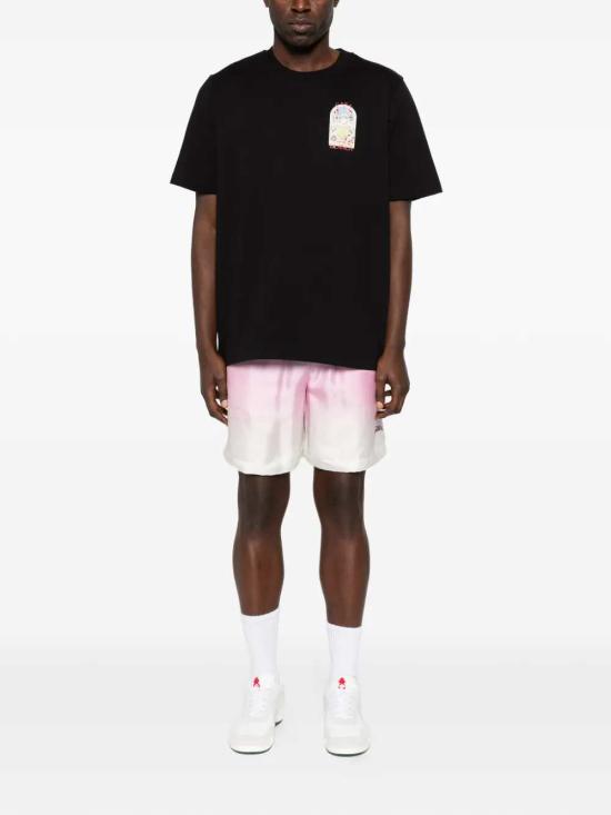 26SS 카사블랑카 반팔 티셔츠 MSS26JTS00109 BLACK JERSEY - CASABLANCA