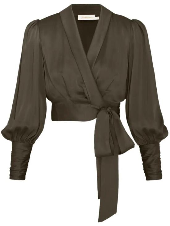 26SS 짐머만 블라우스 4913TS26R DK0LV DARK OLIVE