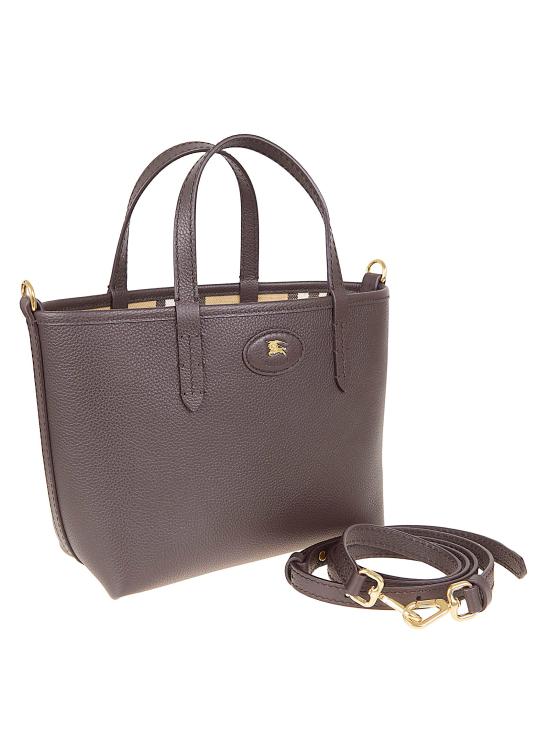 26SS 버버리 미니 리버시블 블룸즈버리 토트백 8119627 C1762 PEAT SAND - BURBERRY