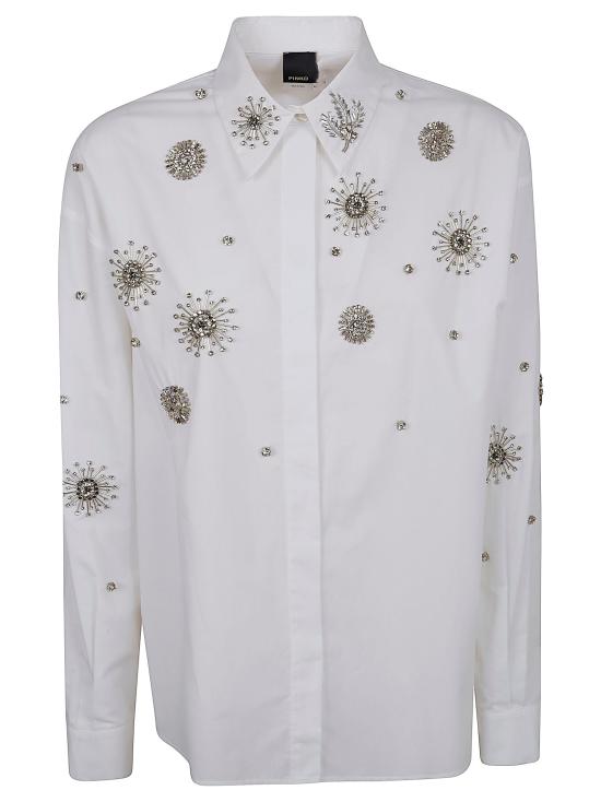 26SS 핑코 셔츠 106225 A31W Z04 BIANCO BRILLANTE