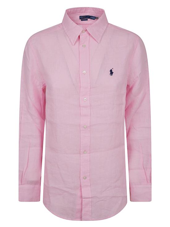 26SS 폴로 랄프로렌 포니 자수 리넨 셔츠 (211970730009) 211970730 514 CARMEL PINK
