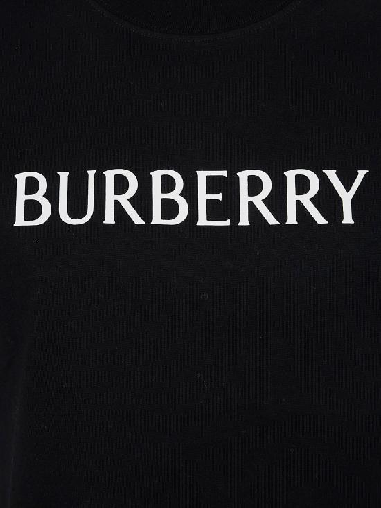 26SS 버버리 로고 코튼 티셔츠 8118977 BLACK - BURBERRY