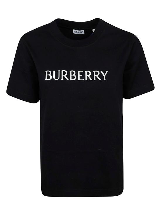 26SS 버버리 로고 코튼 티셔츠 8118977 BLACK