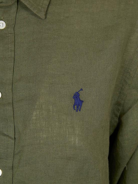 26SS 폴로 랄프로렌 포니 자수 리넨 셔츠 (211970730009) 211970730 507 SUPPLY OLIVE - POLO RALPH LAUREN