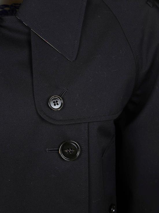 26SS 버버리 크롭 개버딘 트렌치 자켓 8072849 BLACK - BURBERRY