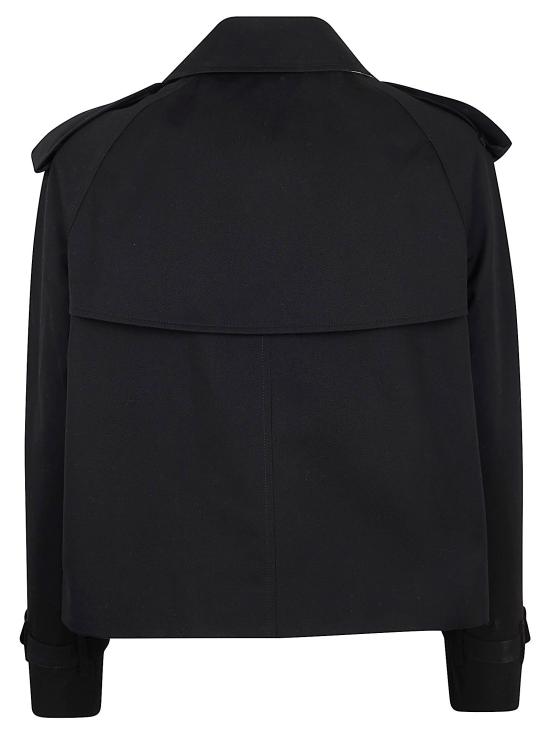 26SS 버버리 크롭 개버딘 트렌치 자켓 8072849 BLACK - BURBERRY