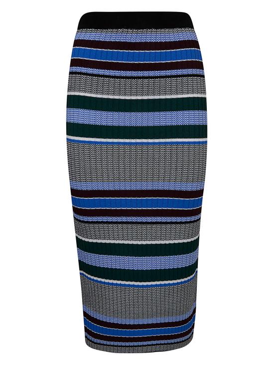 26SS 핑코 롱 스커트 106365 A355 ZEA NERO AZZURRO