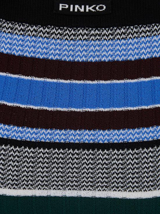 26SS 핑코 롱 스커트 106365 A355 ZEA NERO AZZURRO - PINKO