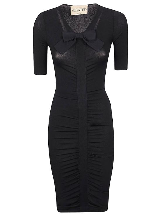 26SS 발렌티노 가라바니 미디 원피스 BKD15L A8N 0NO NERO