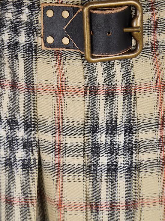 26SS 버버리 숏 스커트 8118152 SAND IP CHECK - BURBERRY