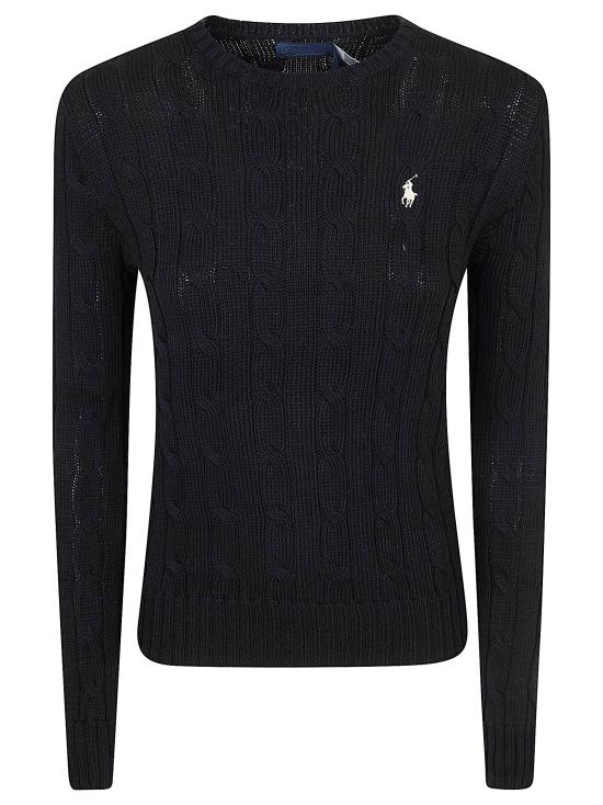 26SS 폴로 랄프로렌 가디건 211971869 006 BLACK WHITE