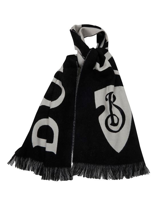 26SS 버버리 로고 울 머플러 8109563 C1343 BLACK CALICO - BURBERRY