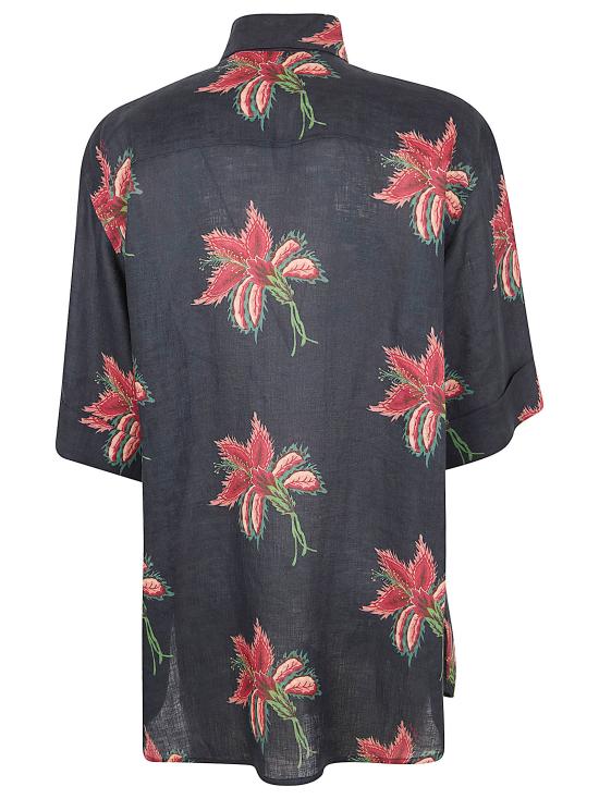 26SS 발렌티노 가라바니 셔츠 BAA0F5 A5M D5Y NERO MAGENTA ROSA VERDE - VALENTINO GARAVANI