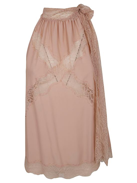 26SS 핑코 미디 스커트 106263 A32Y Q35 ROSA MOGANO