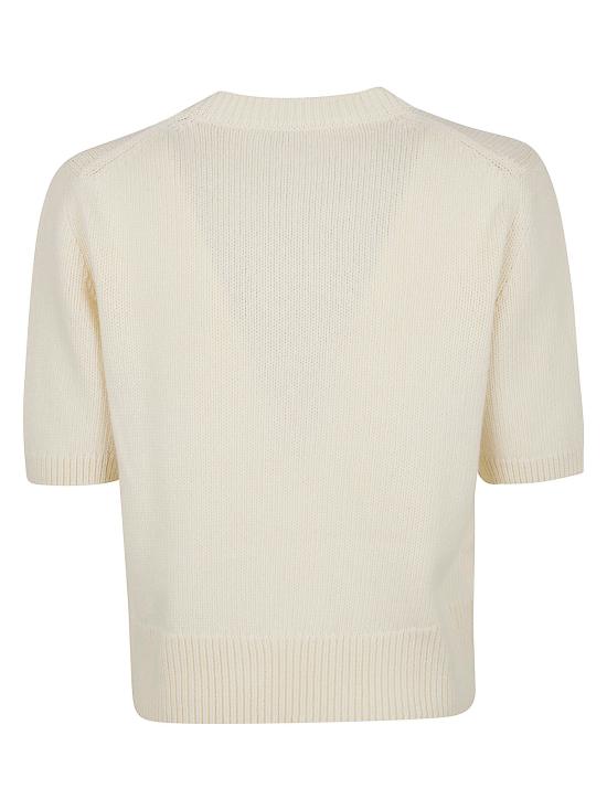 26SS 버버리 EKD 울 캐시미어 니트 8118622 CERAMIC WHITE - BURBERRY