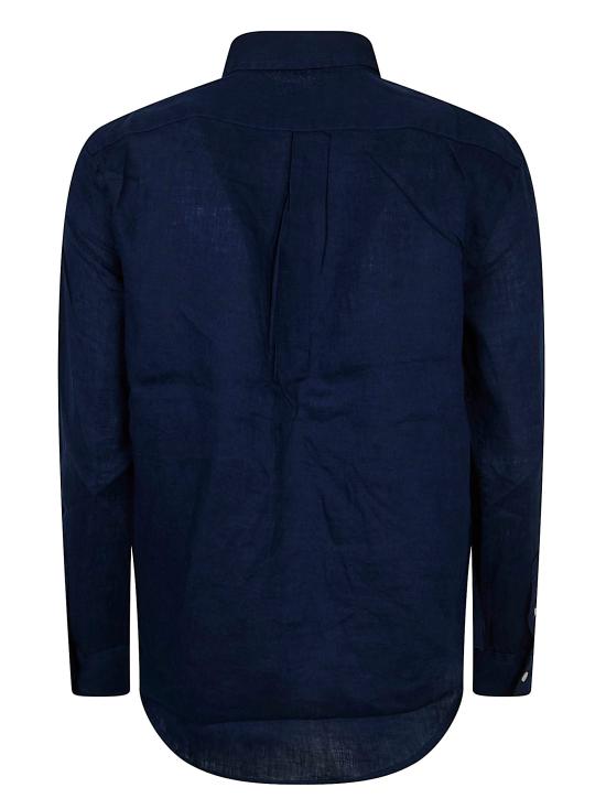 26SS 폴로 랄프로렌 포니 자수 리넨 셔츠 (211970730009) 211970730 519 TIDAL NAVY - POLO RALPH LAUREN