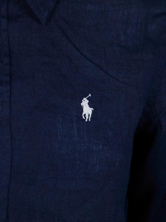 26SS 폴로 랄프로렌 포니 자수 리넨 셔츠 (211970730009) 211970730 519 TIDAL NAVY - POLO RALPH LAUREN
