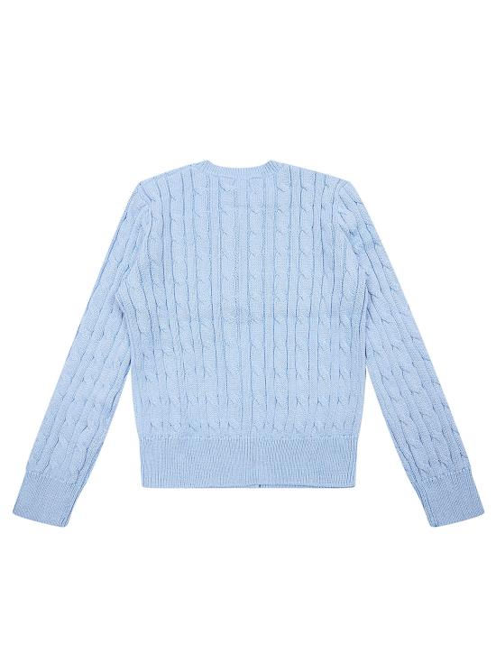 26SS [키즈] 랄프 로렌 가디건 313A11277 002 CHAMBRAY BLUE W METALLIC - RALPH LAUREN