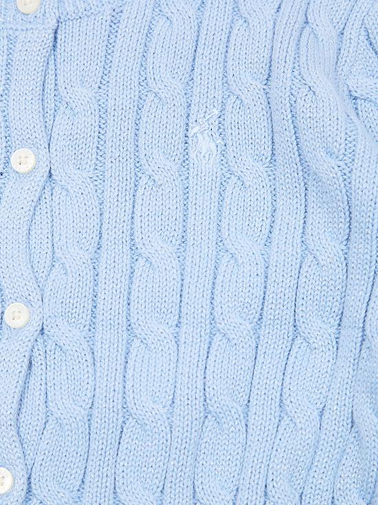 26SS [키즈] 랄프 로렌 가디건 313A11277 002 CHAMBRAY BLUE W METALLIC - RALPH LAUREN