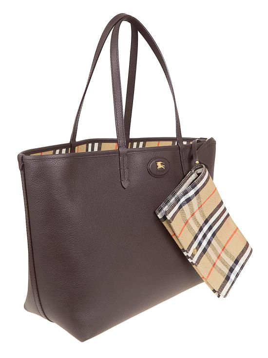 26SS 버버리 미디움 리버시블 블룸즈버리 토트백 8119598 C1762 PEAT SAND - BURBERRY