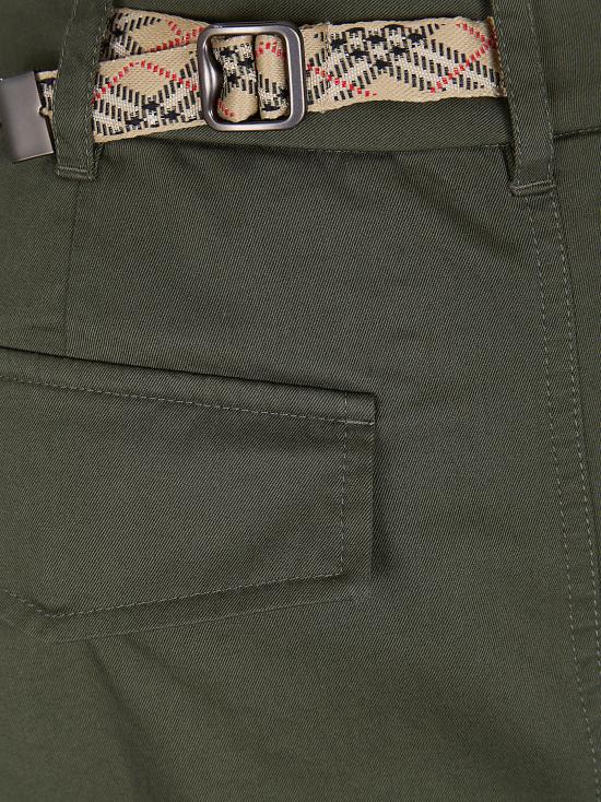 26SS 버버리 체크 개버딘 카고 트라우저 8118420 MARROW - BURBERRY