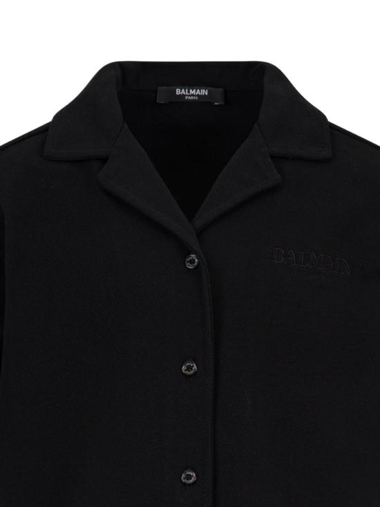 26SS [키즈] 발망 셔츠 BY5P01 Z3658930NE Black - BALMAIN