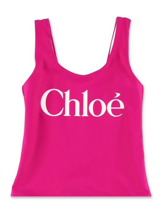 26SS [키즈] 끌로에 원피스 수영복 C20866 46S Fucsia - CHLOE