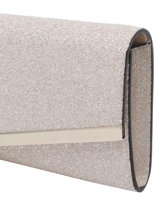 26SS 지미추 클러치/파우치 EMMIE GQILIGHT SOFT GOLD LIGHT GOLD Golden - JIMMY CHOO