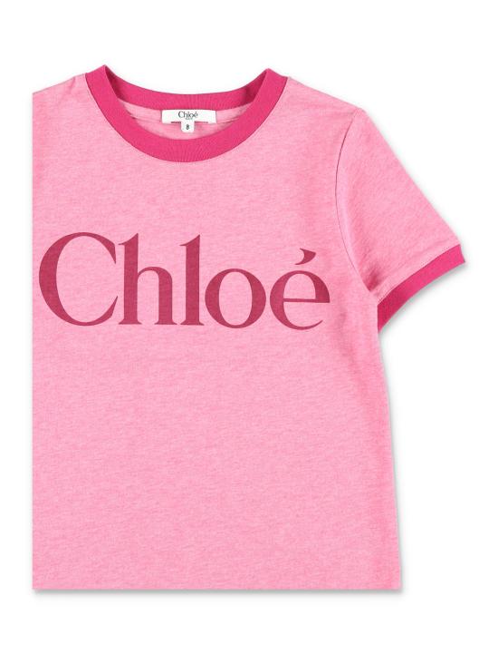 26SS [키즈] 끌로에 티셔츠 C20854 F04 Fucsia - CHLOE