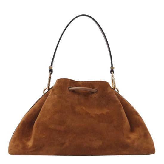 26SS 지미추 숄더백 BON BON BCKT E W SUETAN GOLD Brown - JIMMY CHOO