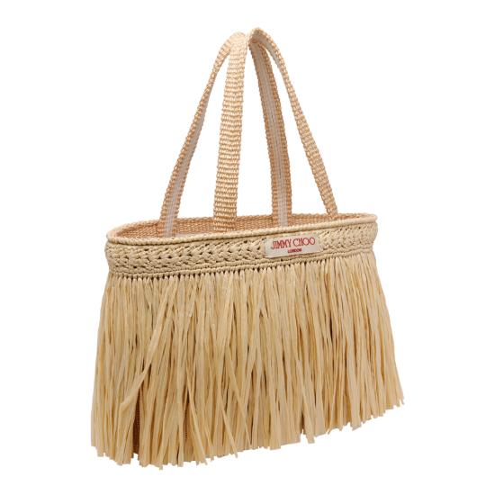 26SS 지미추 토트백 BEACH TOTE E W HMUNATURAL LIGHT GOLD Beige - JIMMY CHOO