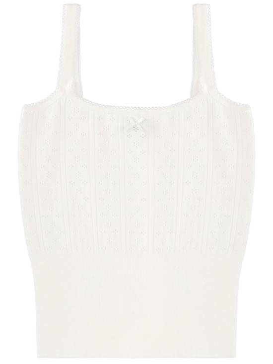 26SS JW앤더슨 민소매 티셔츠 KW1469 YN0309002 WHITE