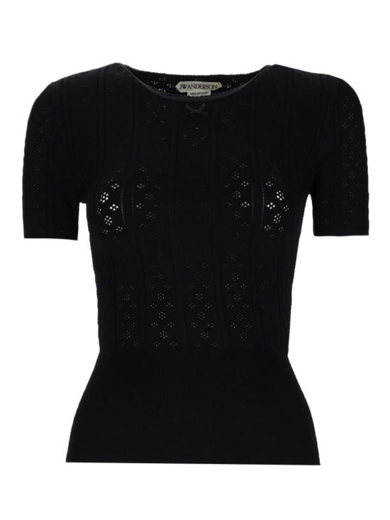 26SS JW앤더슨 반팔 티셔츠 KW1477 YN0309999 BLACK