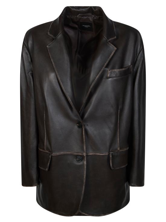 26SS 위켄드막스마라 자켓 2615441041600 001 MARRONE